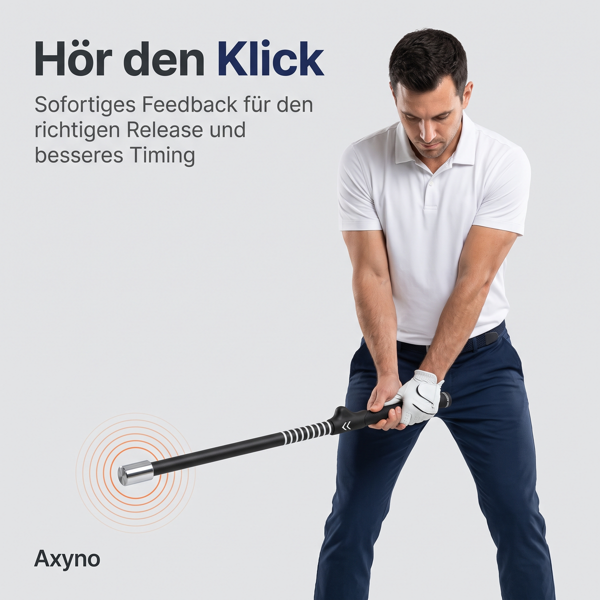 Hörbarer Klick im Treffmoment zeigt den richtigen Release