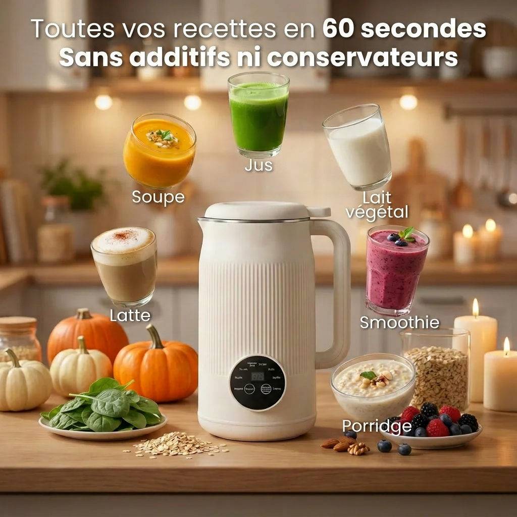 MylkyFresh™ – Mixeur Chauffant 8-en-1