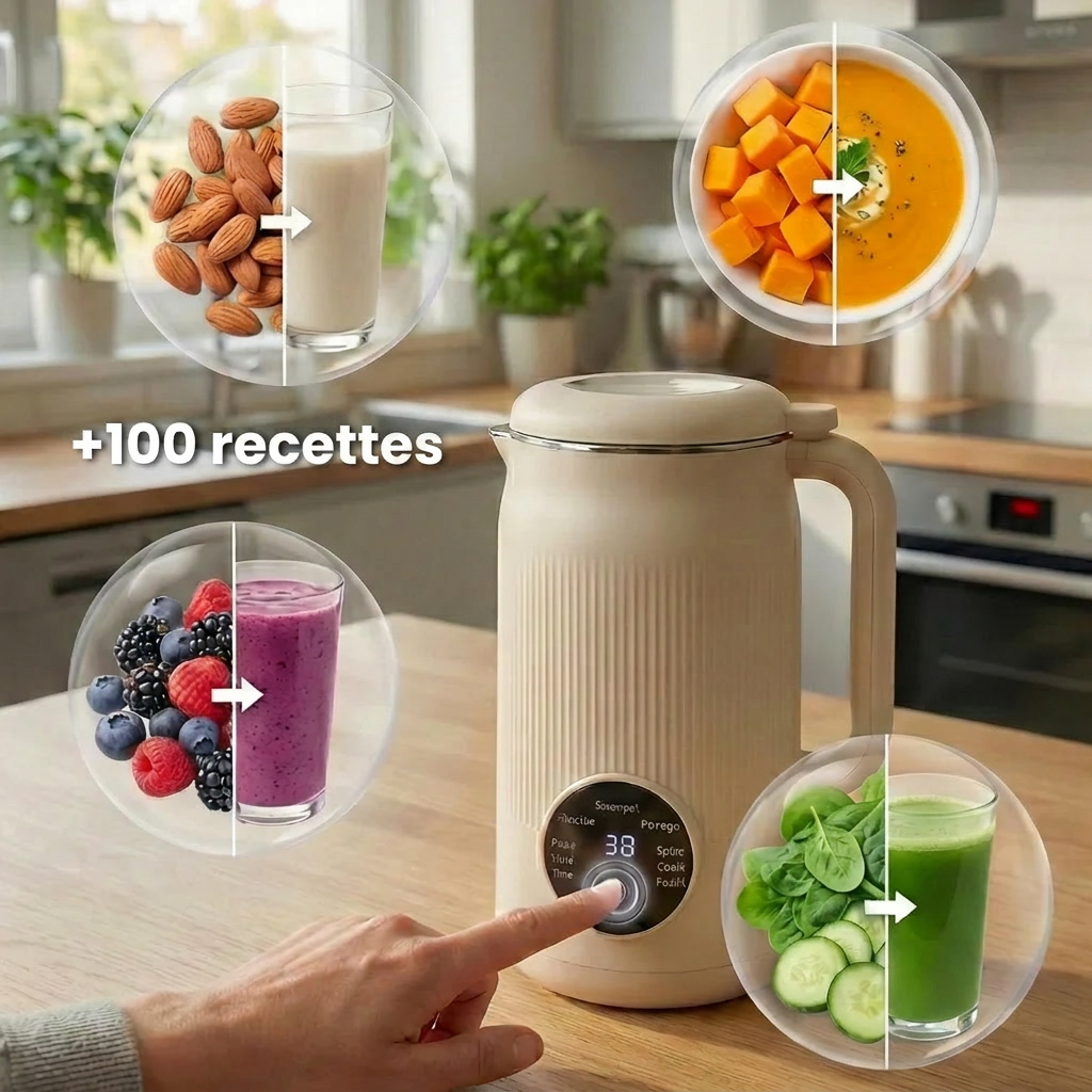 MylkyFresh™ – Mixeur Chauffant 8-en-1